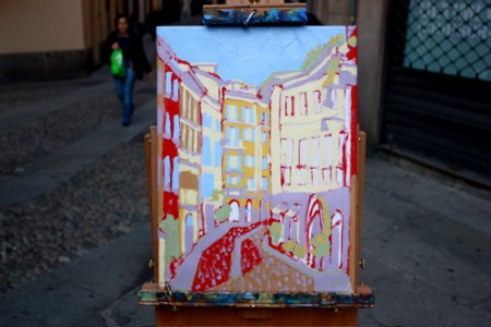 Painting Process | Via Rovello in Brera, Milan – BORBAY