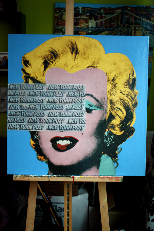 Painting Process | Marilyn Monroe, Andy Would Understand - BORBAY