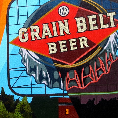 BORBAY » Grain Belt Beer Sign Painting, A Minnesota Landmark