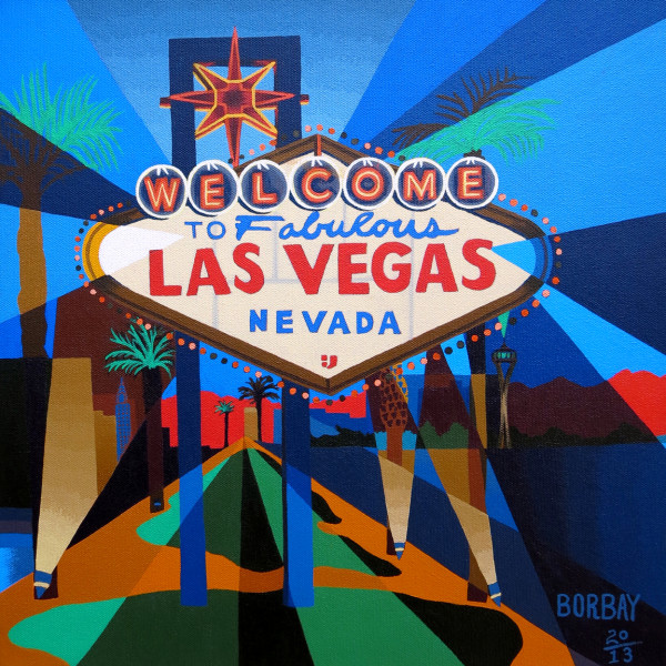 Welcome To Las Vegas Sign Painting 2013 - Borbay