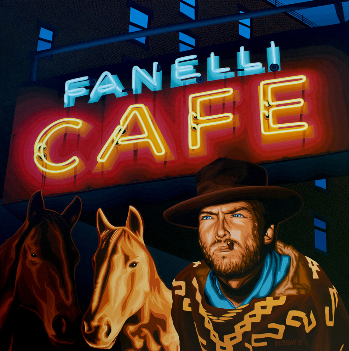 Clint Eastwood Painting — The Good, The Bad, and The Fanelli’s BORBAY
