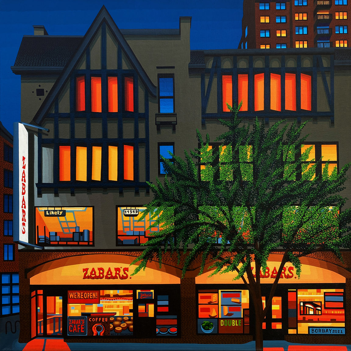 Zabars New York City Painting by Borbay