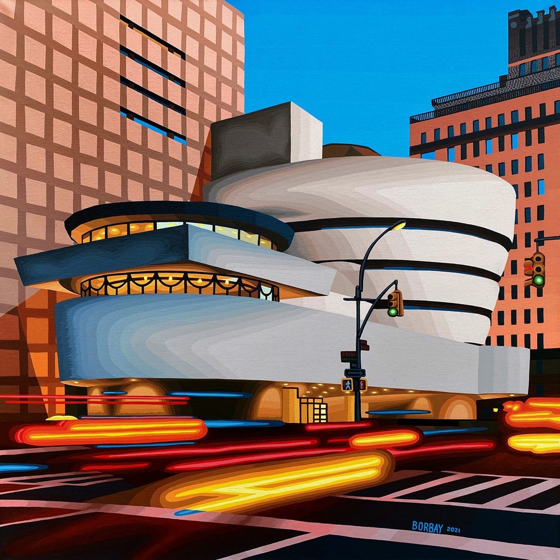 Bright Lights Big City Guggenheim by Borbay