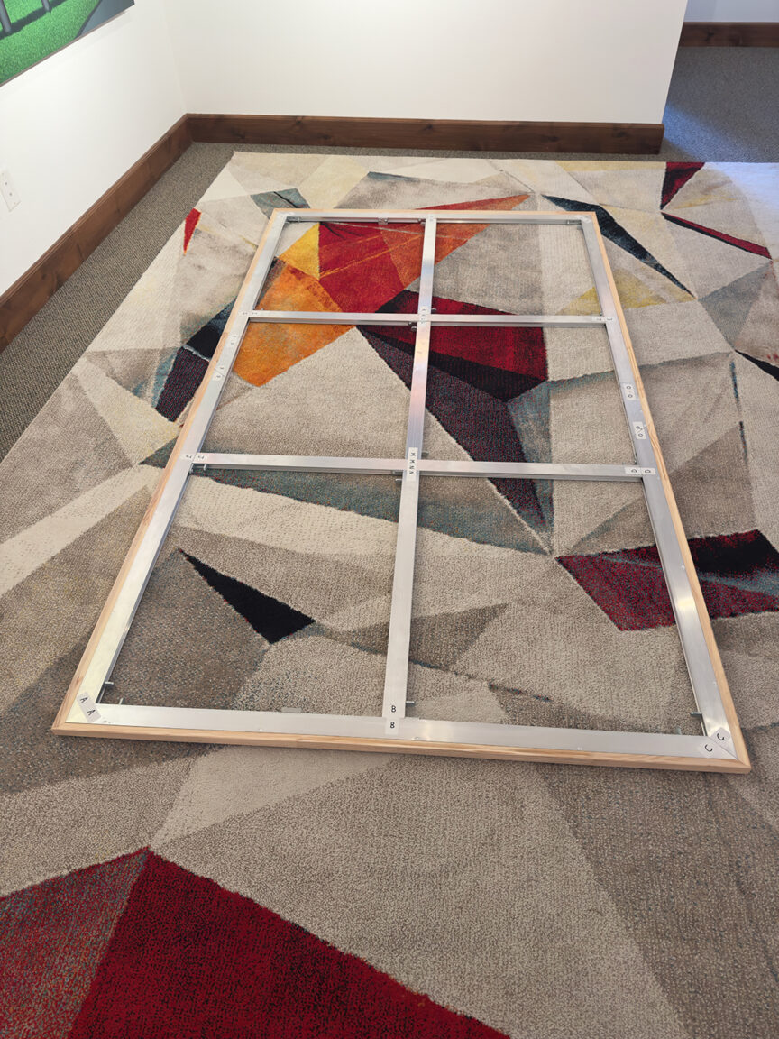 I Turned Myself to Face Me Painting Process 1 by Borbay