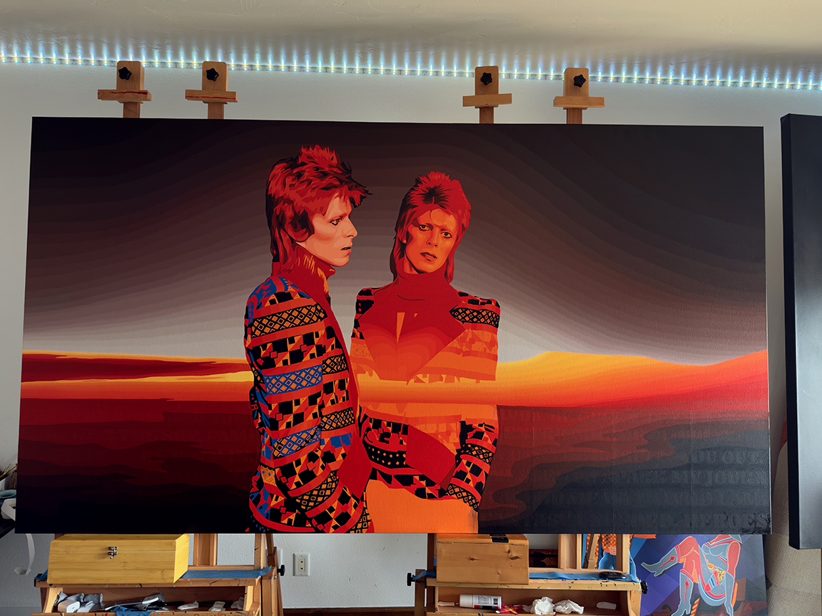 Turned Myself to Face Me Painting Process 11 by Borbay