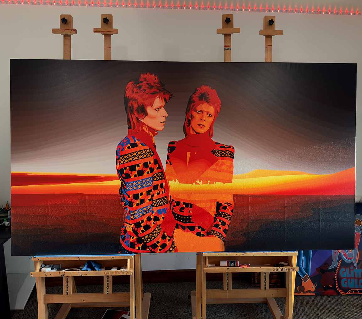 Turned Myself to Face Me Painting Process 12 by Borbay