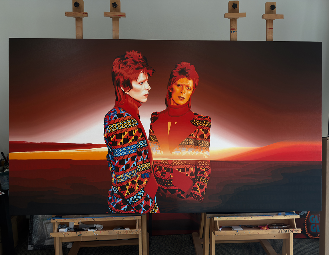 Turned Myself to Face Me Painting Process 141 by Borbay