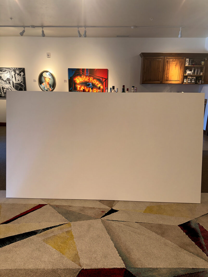 Turned Myself to Face Me Painting Process 3 by Borbay