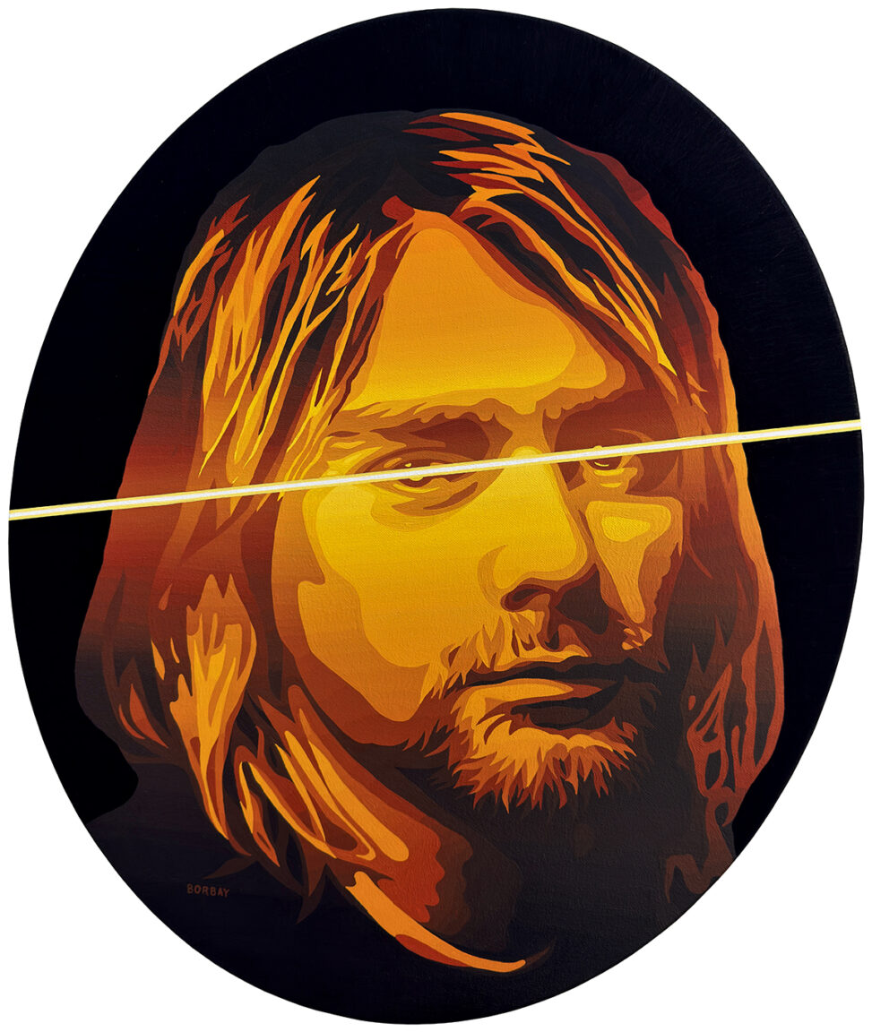 Interruption by Borbay a portrait of Kurt Cobain