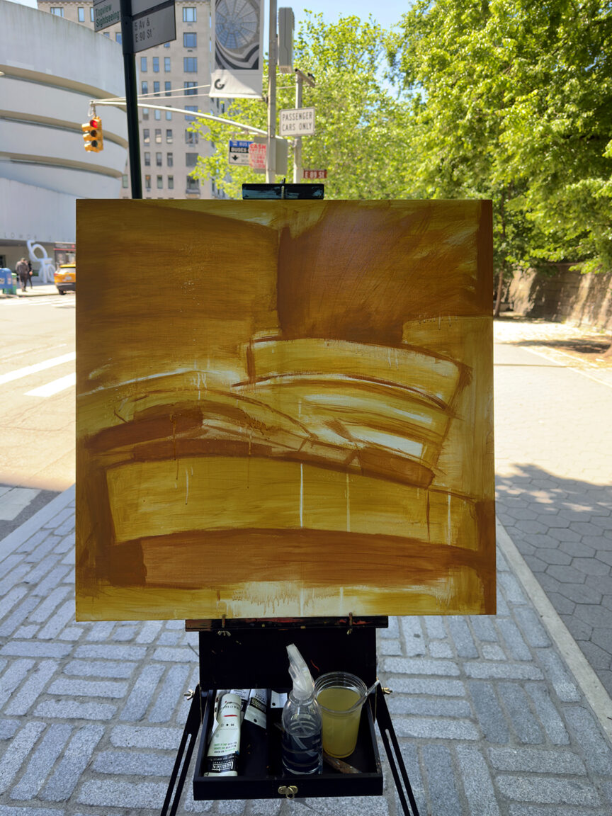 My Guggenheim Painting Process by Borbay 1