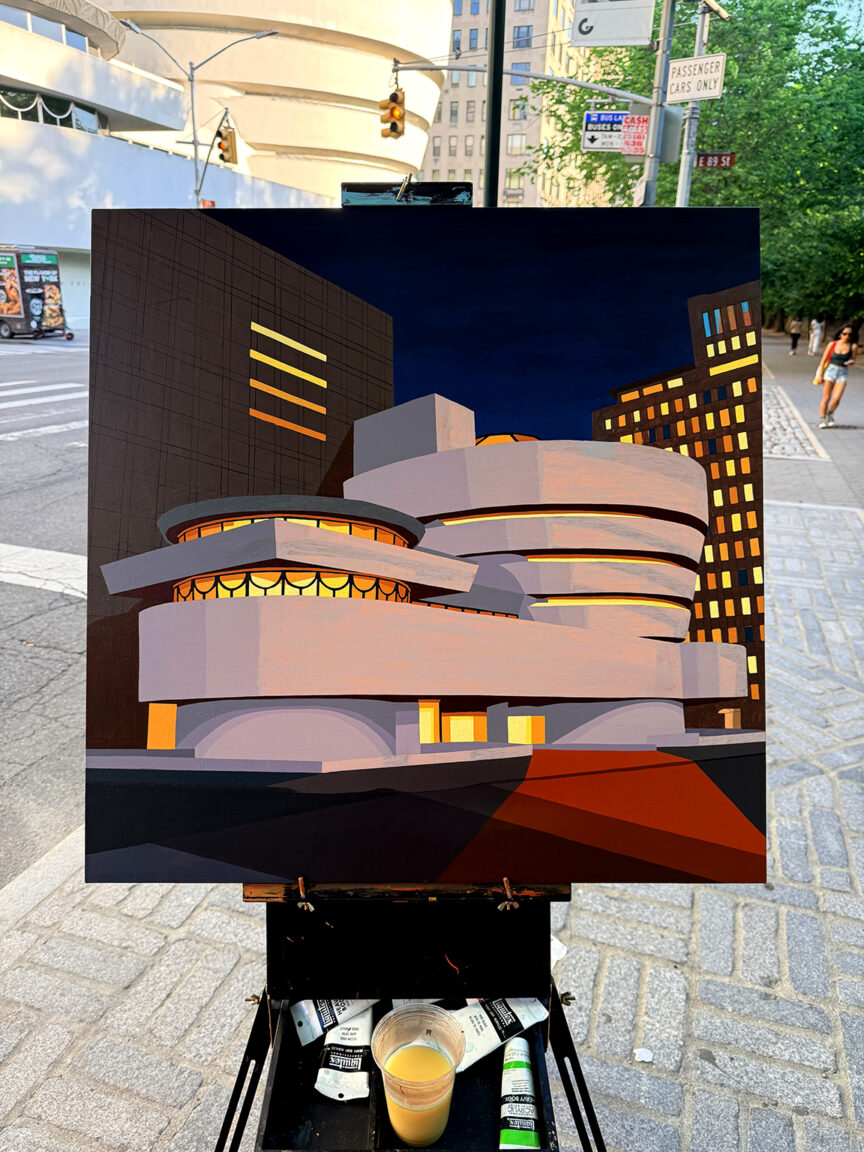 My Guggenheim Painting Process by Borbay 10