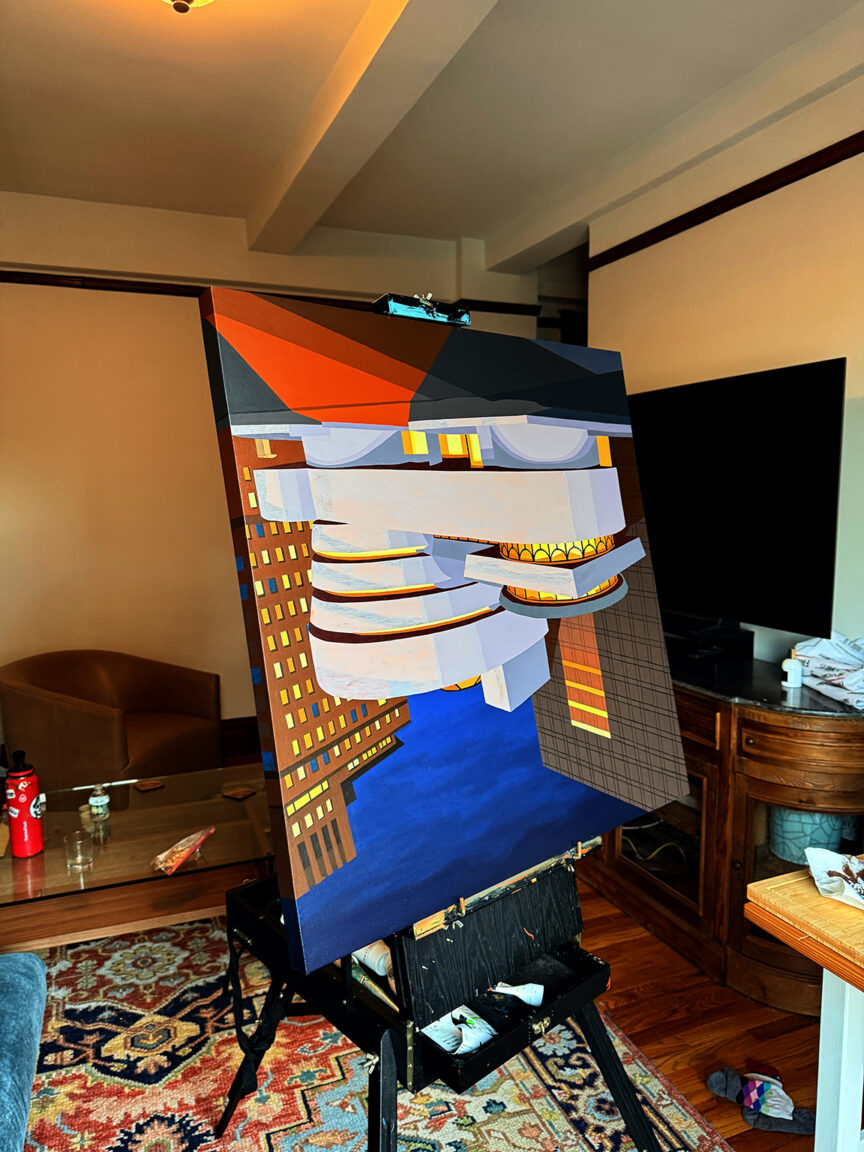 My Guggenheim Painting Process by Borbay 11