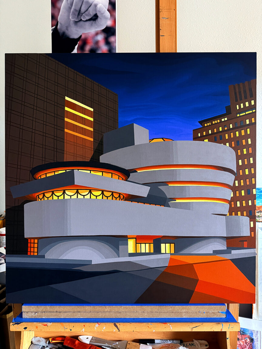 My Guggenheim Painting Process by Borbay 13