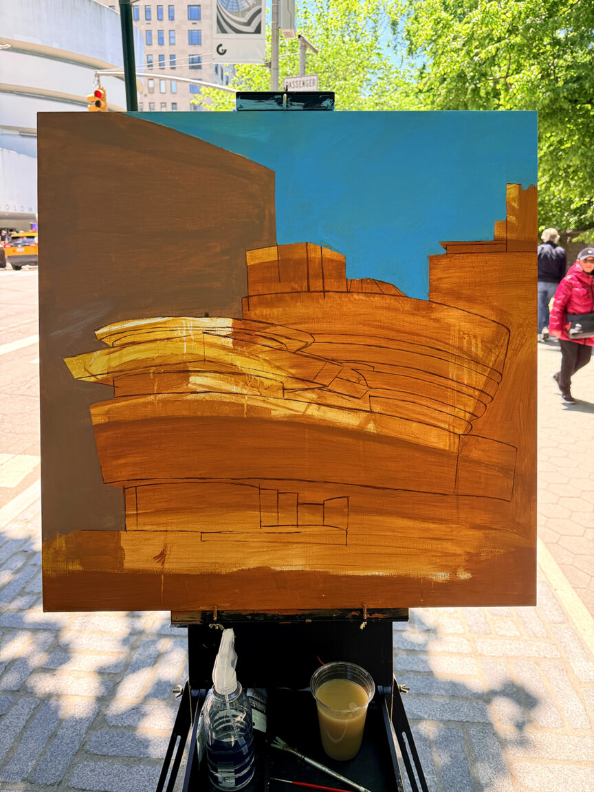 My Guggenheim Painting Process by Borbay 2