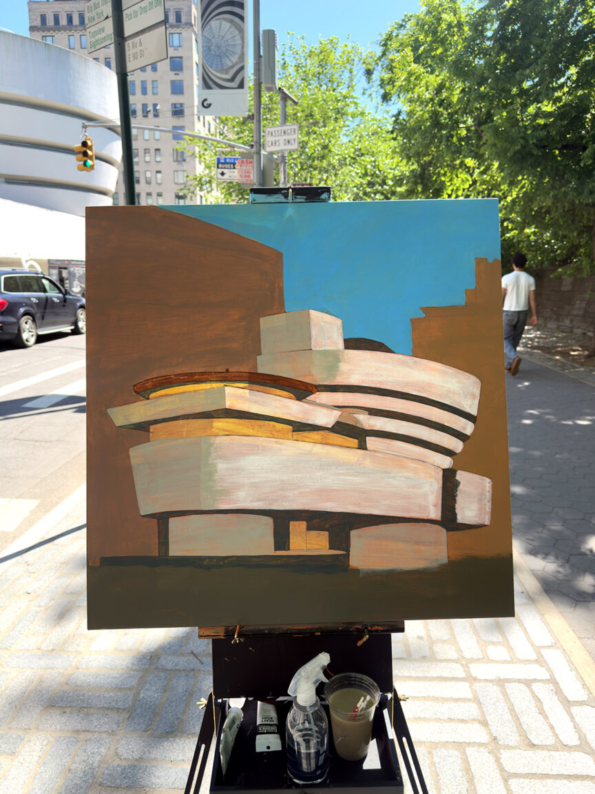 My Guggenheim Painting Process by Borbay 3