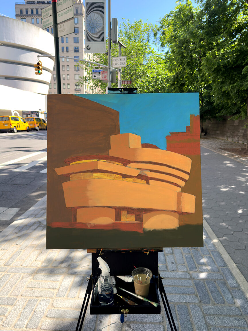 My Guggenheim Painting Process by Borbay 4