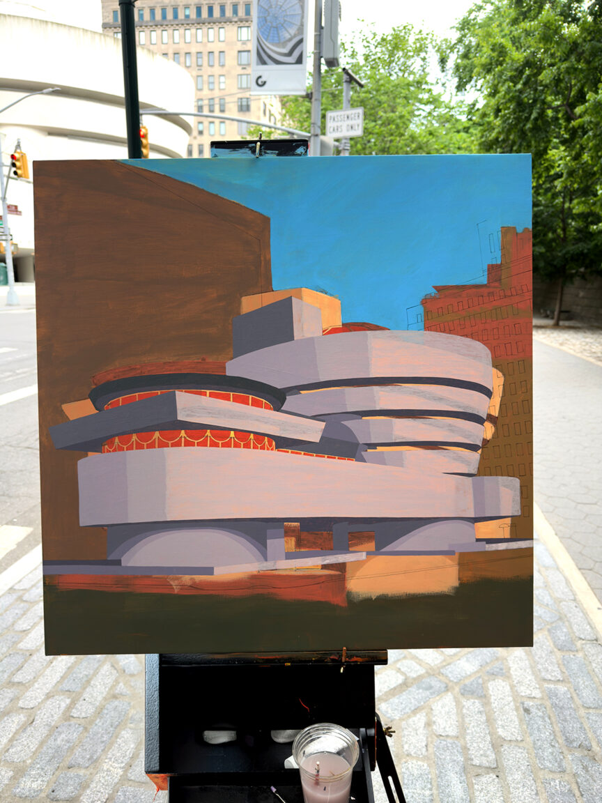 My Guggenheim Painting Process by Borbay 5