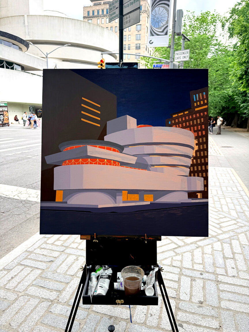 My Guggenheim Painting Process by Borbay 6