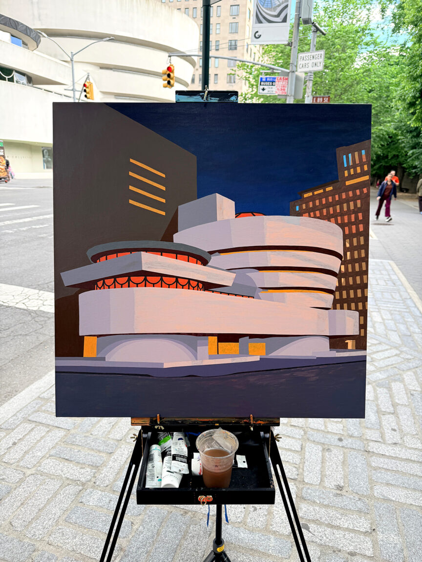 My Guggenheim Painting Process by Borbay 7