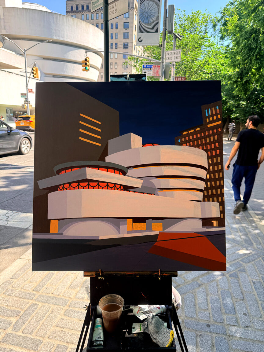 My Guggenheim Painting Process by Borbay 8
