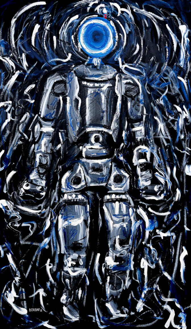 Boston Dynamics Atlas Painting by Borbay