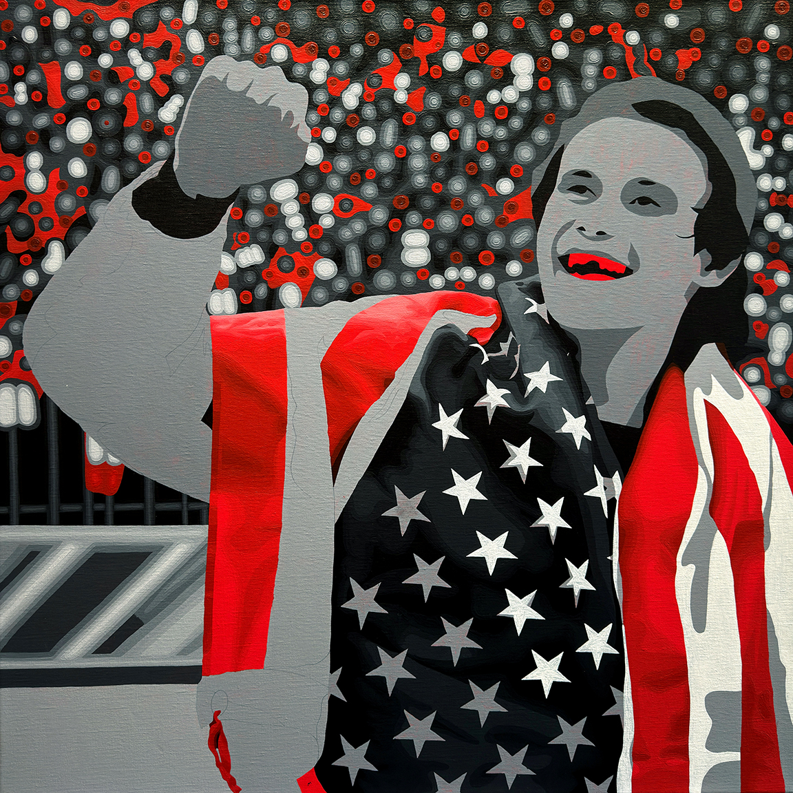 The Golden Goal Painting Process 5 by Borbay