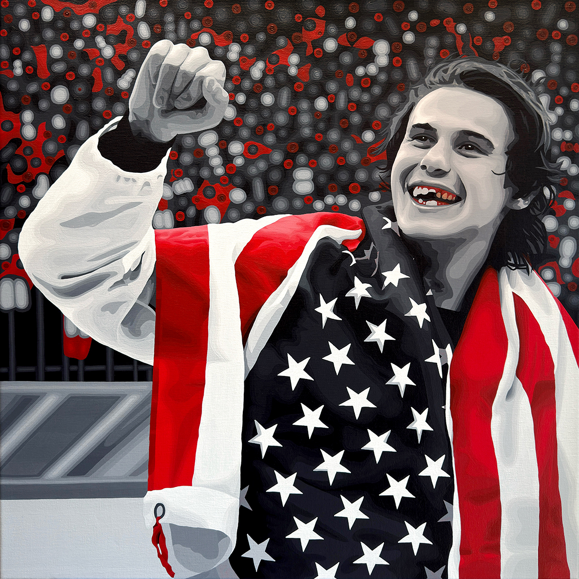 The Golden Goal Painting Process 7 by Borbay