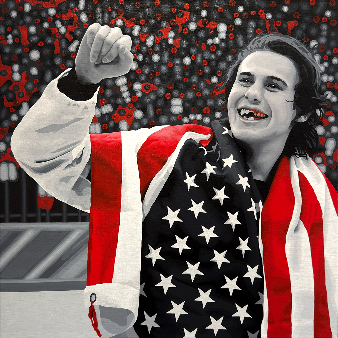 The Golden Goal Painting Process 8 by Borbay
