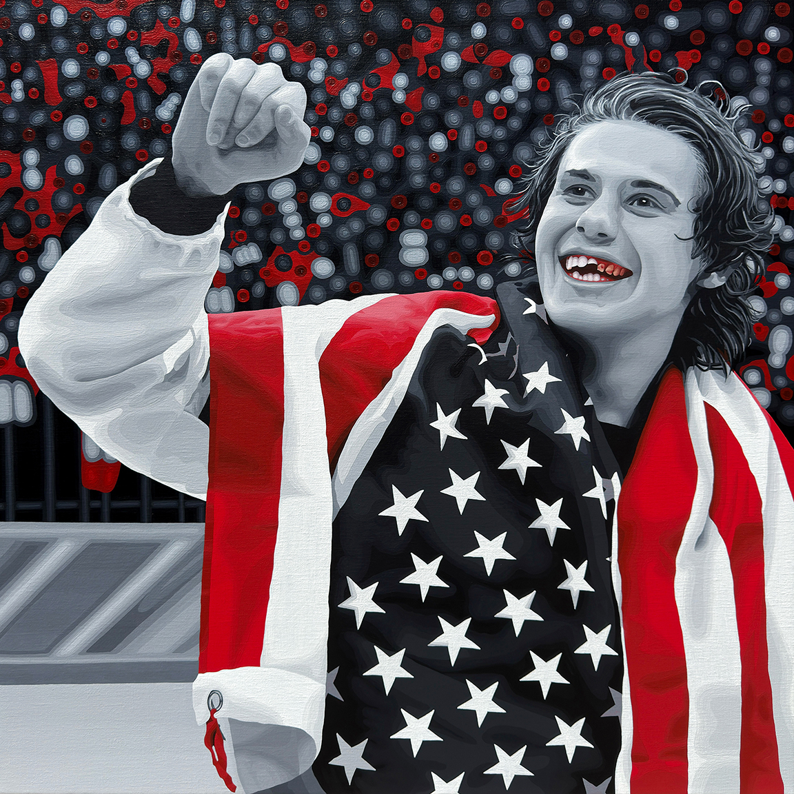 The Golden Goal Painting Process 9 by Borbay