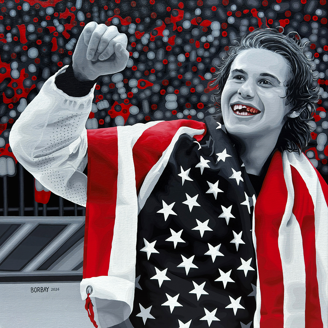 The Golden Goal Painting by Borbay