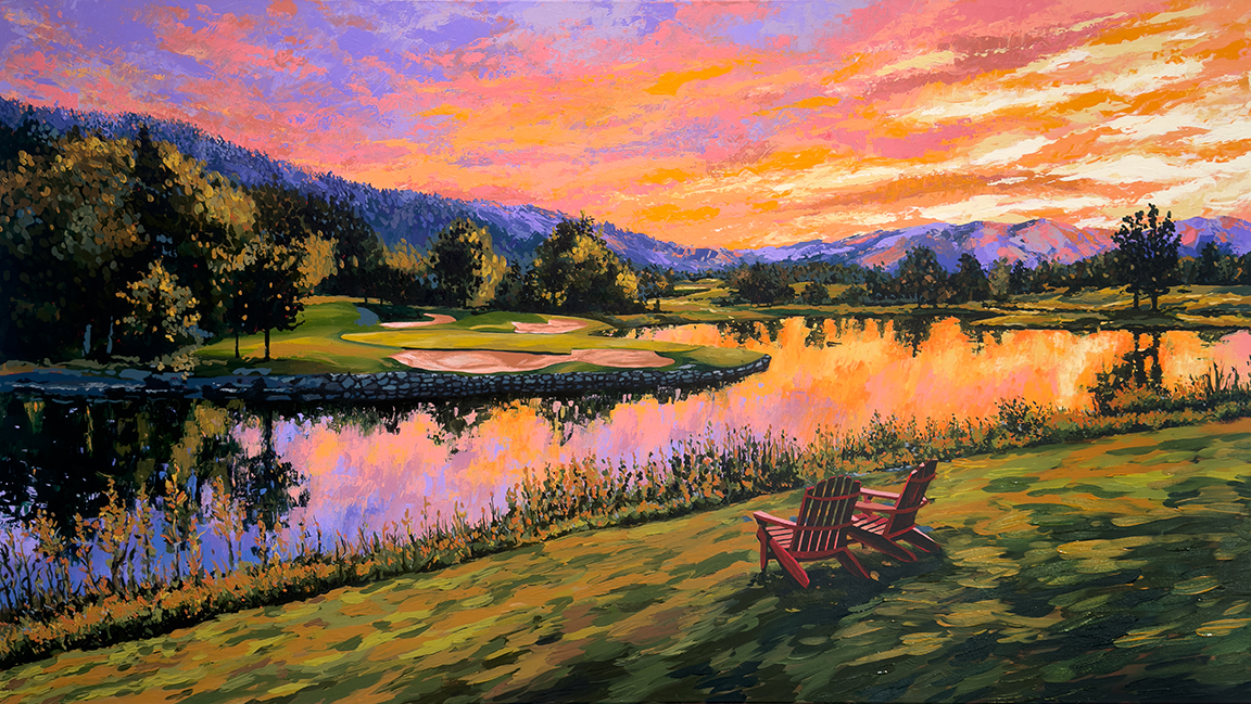 Bronze Buffalo Ranch Hole 10 by Borbay Painting Process 7